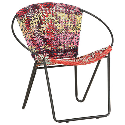 Chair Multicolor Chindi fabric (100% cotton), powder-coated steel