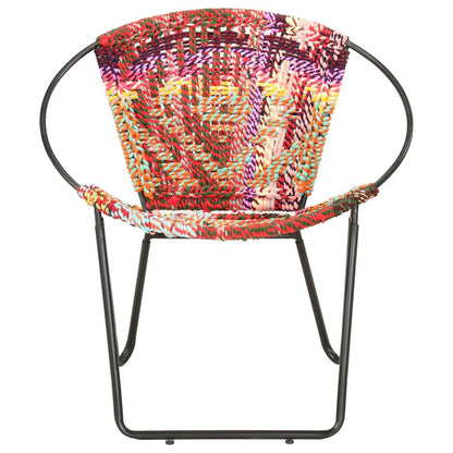 Chair Multicolor Chindi fabric (100% cotton), powder-coated steel