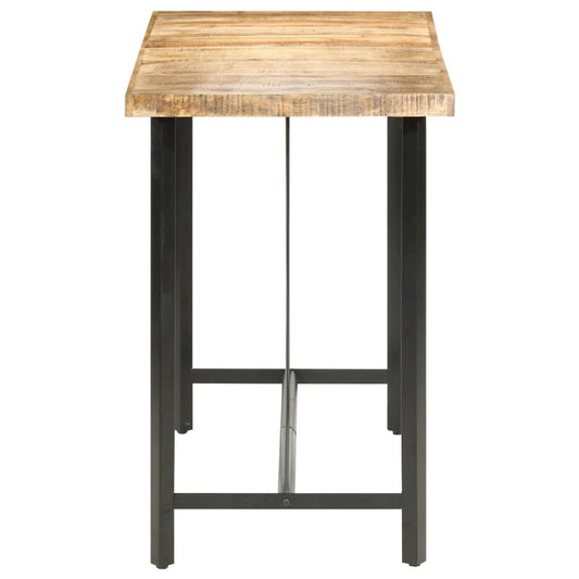vidaXL Bar Table 59.1"x27.6"x42.1" Rough Mango Wood, 286612