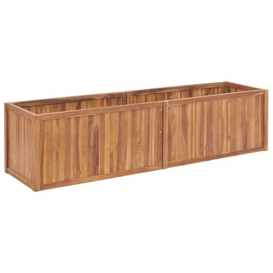 vidaXL Garden Raised Bed 78.7"x19.7"x19.7" Solid Teak Wood, 48975