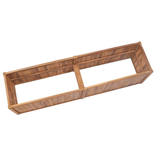 vidaXL Garden Raised Bed 78.7"x19.7"x19.7" Solid Teak Wood, 48975