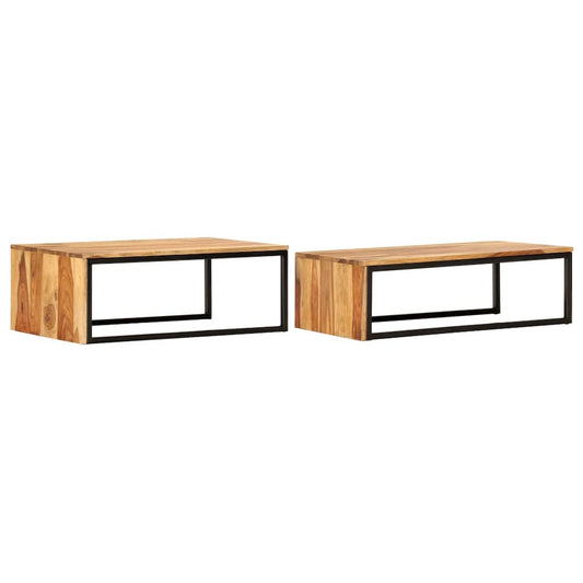 vidaXL Nesting Tables 2 pcs Solid Sheesham Wood, 287331