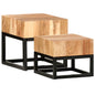 vidaXL Side Tables 2 pcs Solid Acacia Wood, 287351