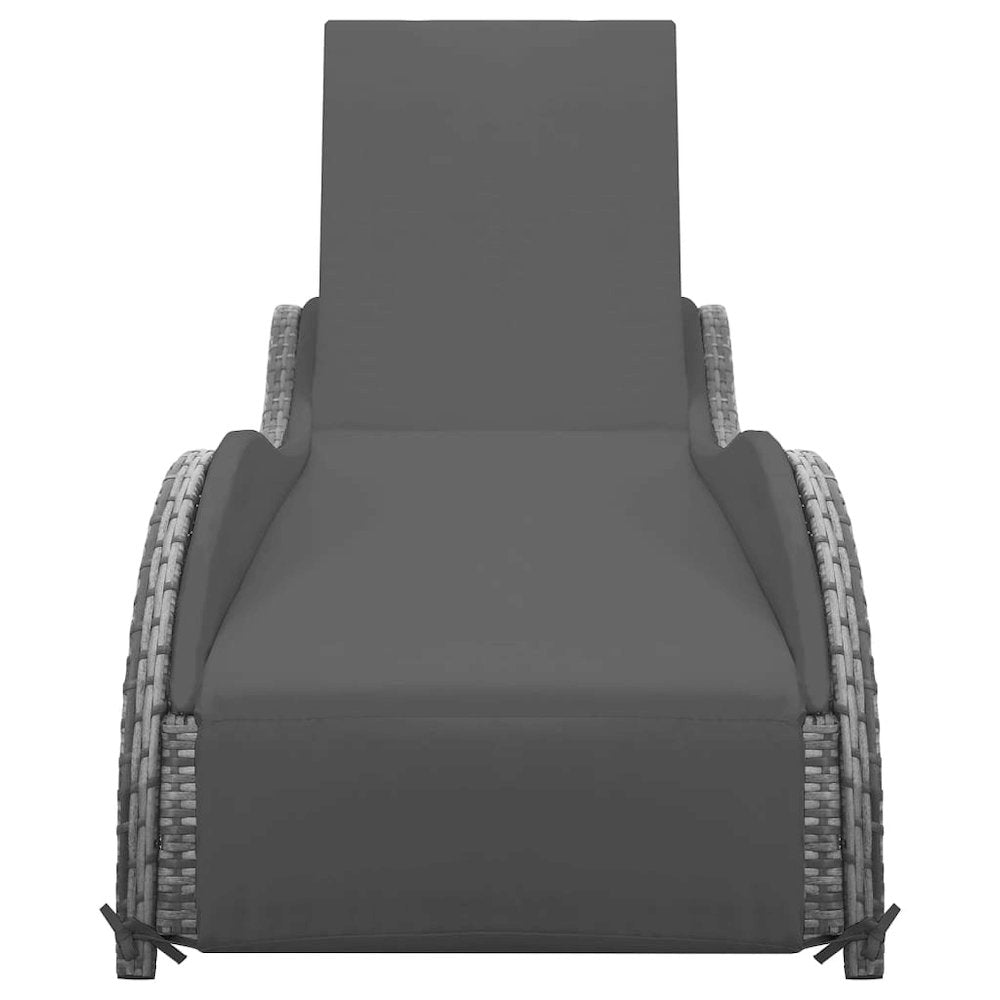 Sun Lounger Gray and dark gray