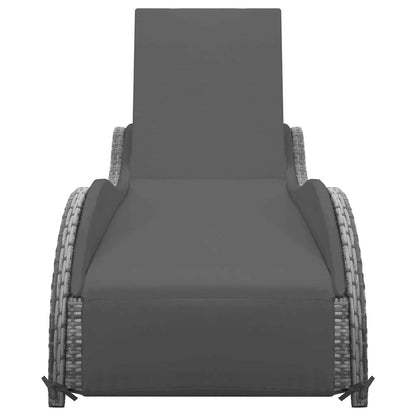 Sun Lounger Gray and dark gray