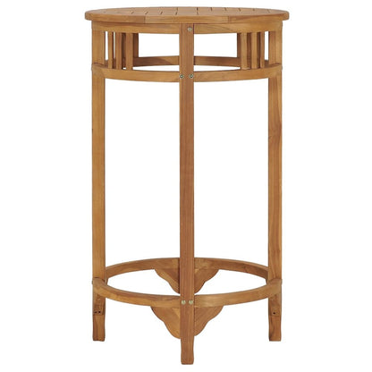 Bar Table Ø 23.6" Solid Wood Teak