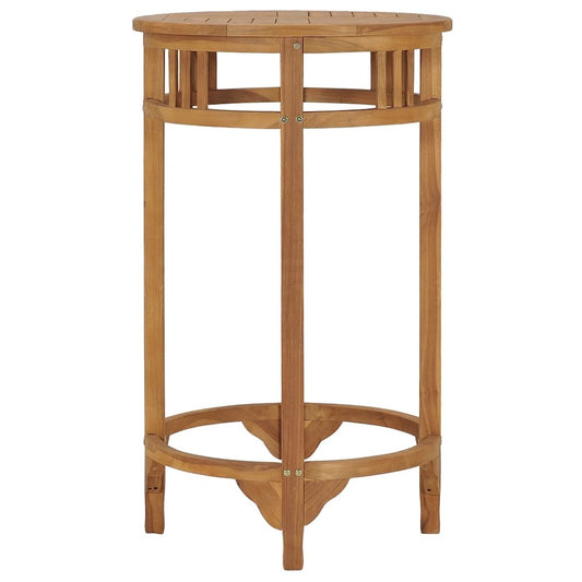 Bar Table Ø 23.6" Solid Wood Teak