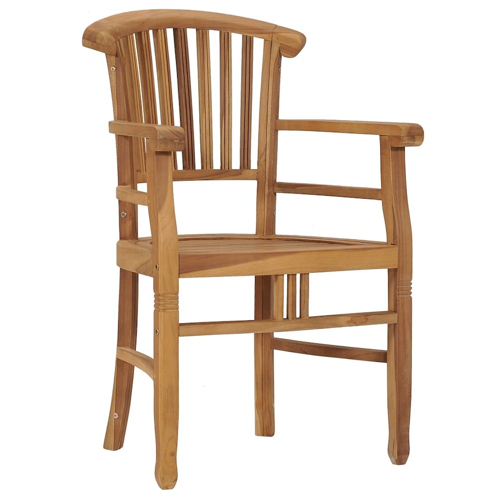 Outdoor Chair Set of 2 Teak Teak Hard Wood Medium Durable