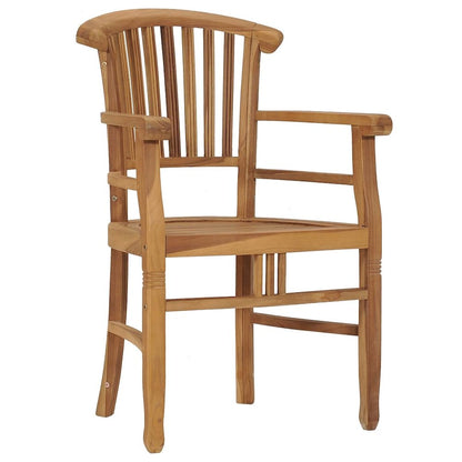 Outdoor Chair Set of 2 Teak Teak Hard Wood Medium Durable
