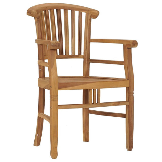 Outdoor Chair Set of 2 Teak Teak Hard Wood Medium Durable