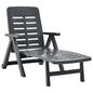 Sunlounger Anthracite Plastic Standard Foldable