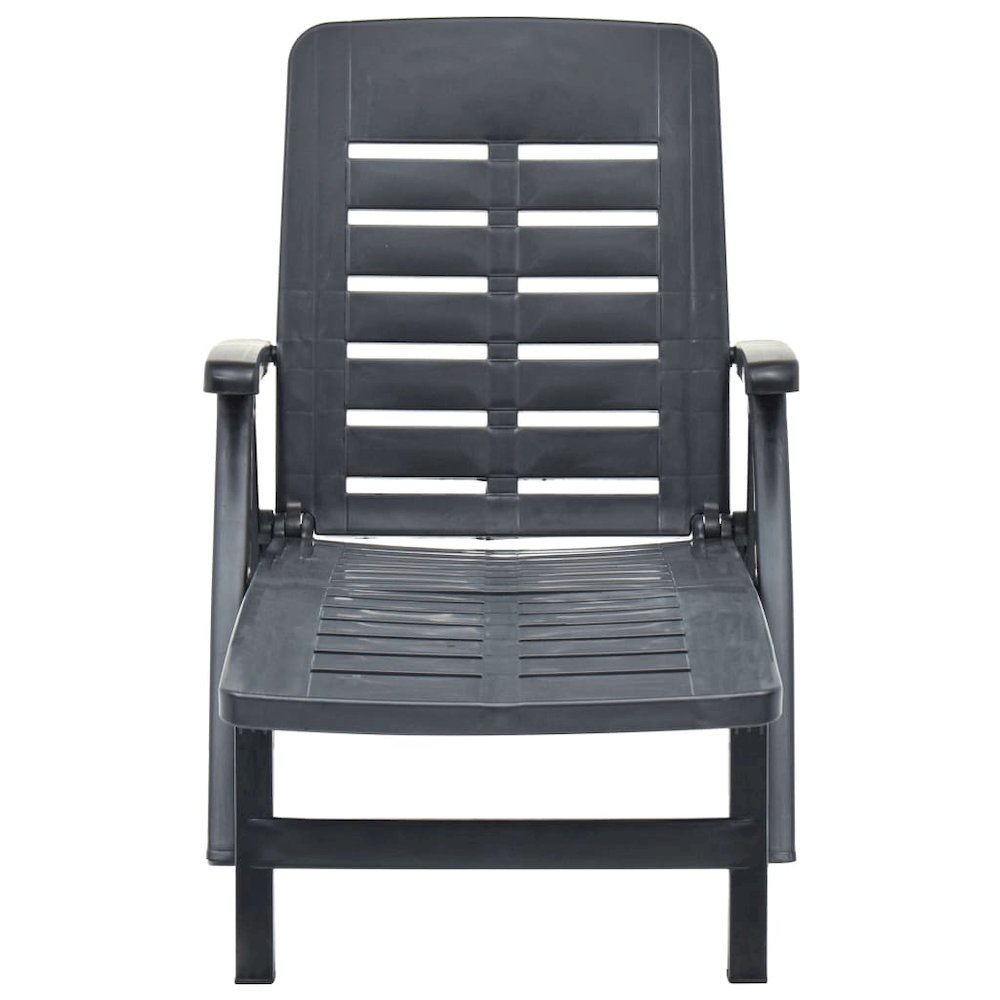 Sunlounger Anthracite Plastic Standard Foldable