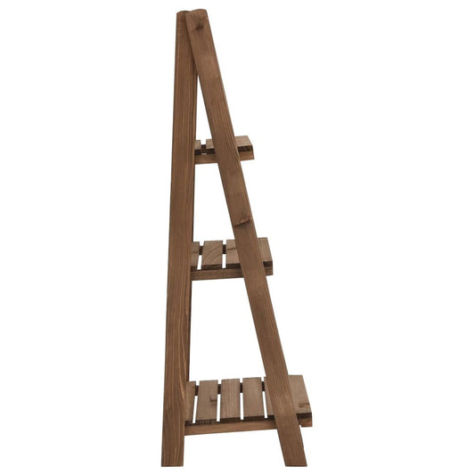 vidaXL 3-Tier Plant Stand with Blackboard 15.7"x11.8"x35.4" Solid Fir Wood