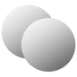 Wall Mirrors 2 pcs 27.6" Round Glass