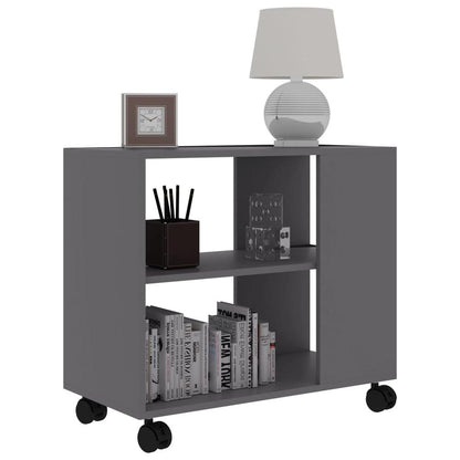 vidaXL Side Table Gray 27.6"x13.8"x21.7" Chipboard, 802122