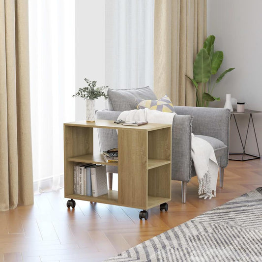 vidaXL Side Table Sonoma Oak 27.6"x13.8"x21.7" Chipboard, 802123