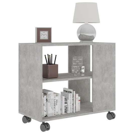 vidaXL Side Table Concrete Gray 27.6"x13.8"x21.7" Chipboard, 802124