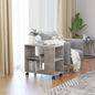 vidaXL Side Table Concrete Gray 27.6"x13.8"x21.7" Chipboard, 802124