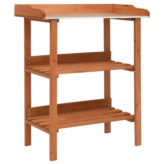 vidaXL Plant Stand 29.9"x14.6"x35" Firwood 7244