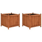 vidaXL Raised Beds 2 pcs 19.7"x19.7"x19.7" Firwood 7250