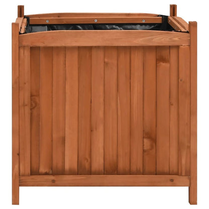 vidaXL Raised Beds 2 pcs 19.7"x19.7"x19.7" Firwood 7250