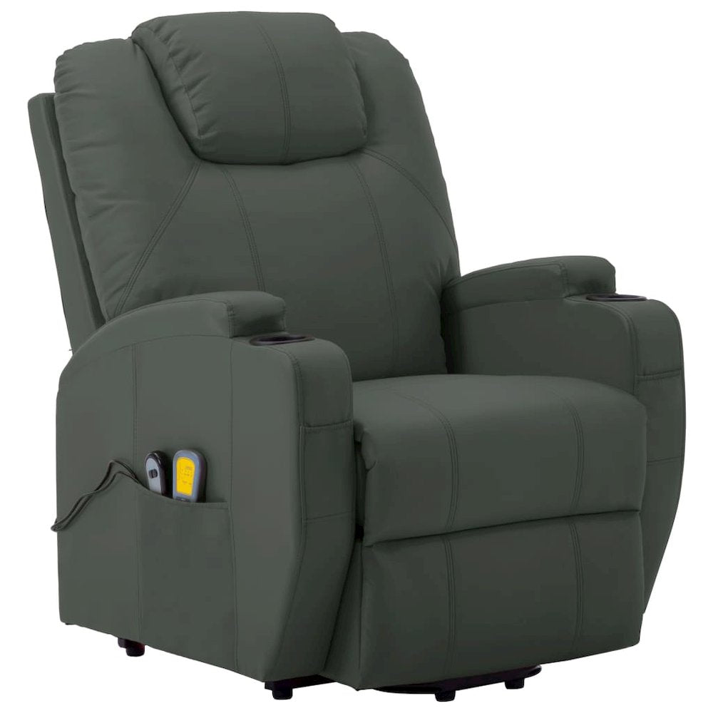 Stand Up Massage Chair Anthracite Faux leather, PVC, iron Standard
