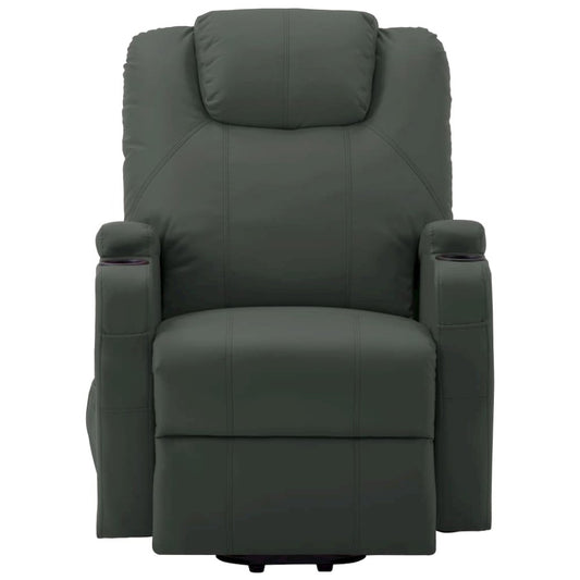 vidaXL Massage Stand-up Chair Anthracite Faux Leather