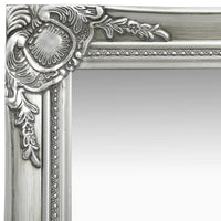 vidaXL Wall Mirror Baroque Style 15.7"x15.7"Silver, 320306