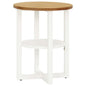 vidaXL Lamp Table 15.7"x19.7" Solid Oak Wood, 289216
