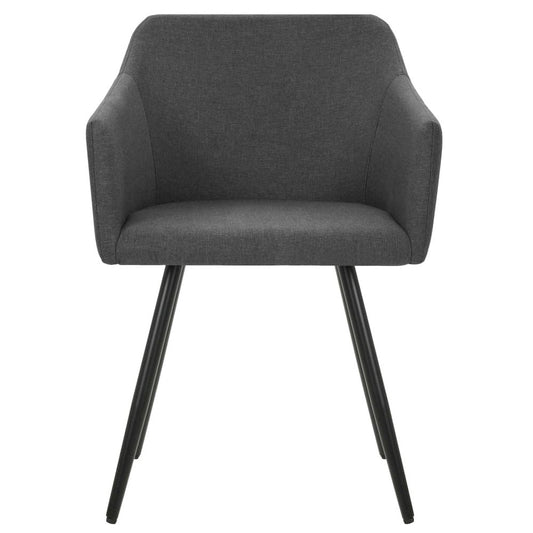 vidaXL Dining Chairs 2 pcs Dark Gray Fabric, 323094
