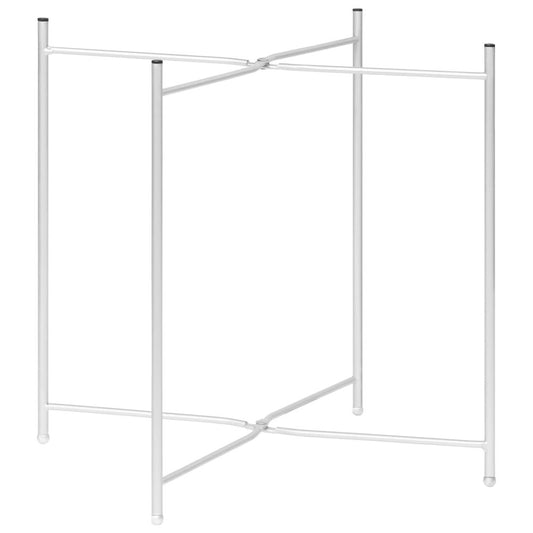 vidaXL Side Table Silver 15.7"x15.7"x16.1" Glass 2800