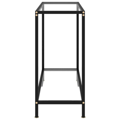 vidaXL Console Table Transparent 31.5"x13.8"x29.5" Tempered Glass 2831