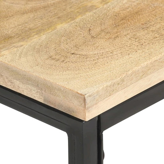 vidaXL Side Table 15.7"x15.7"x13.8" Solid Mango Wood 0241