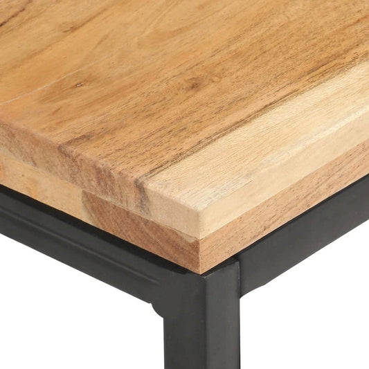 vidaXL Side Table 15.7"x15.7"x13.8" Solid Acacia Wood 0243