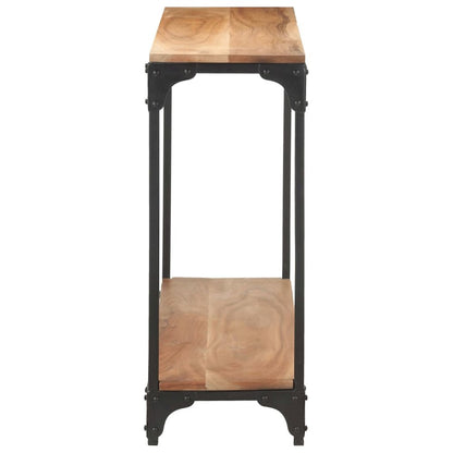 vidaXL Console Table 43.3"x11.8"x29.5" Solid Acacia Wood 0261