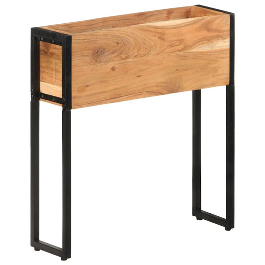 vidaXL Planter 23.6"x7.9"x26.8" Solid Acacia Wood