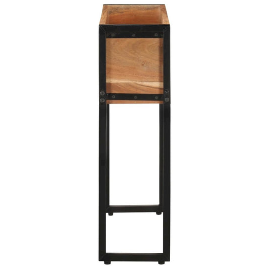 vidaXL Planter 23.6"x7.9"x26.8" Solid Acacia Wood