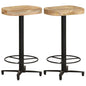 vidaXL Bar Stools 2 pcs 26" Solid Mango Wood, 321965