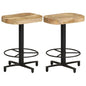 vidaXL Bar Stools 2 pcs 20.5" Solid Mango Wood, 321966