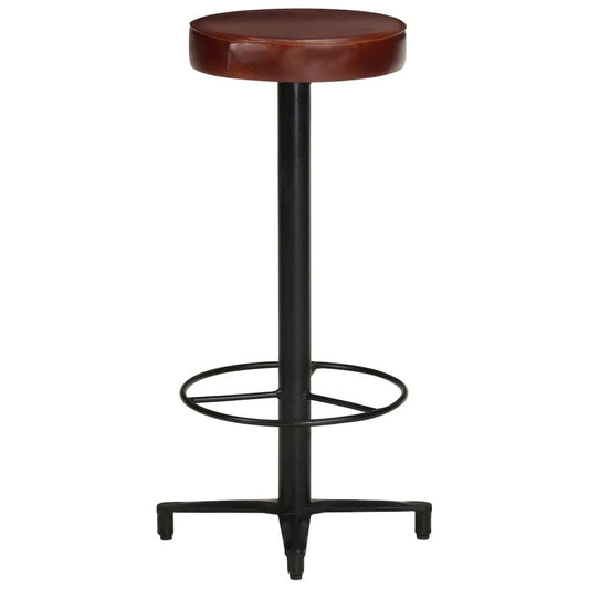 vidaXL Bar Stools 2 pcs 30" Real Leather