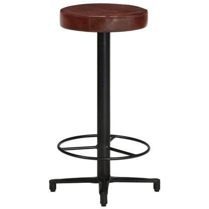 vidaXL Bar Stools 2 pcs 26" Real Leather