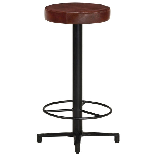 vidaXL Bar Stools 2 pcs 26" Real Leather