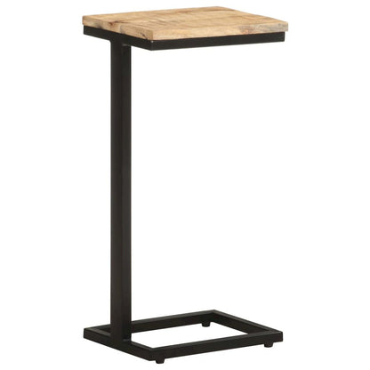 vidaXL Side Tables 2 pcs 12.4"x9.6"x25.4" Rough Mango Wood