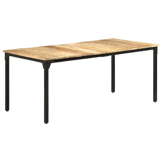 vidaXL Dining Table 70.9"x35.4"x29.9" Rough Mango Wood, 321975
