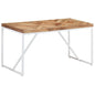 vidaXL Dining Table 55.1"x27.6"x29.9" Solid Acacia and Mango Wood