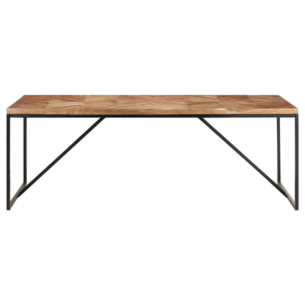 vidaXL Dining Table 78.7"x35.4"x29.9" Solid Acacia and Mango Wood, 323554