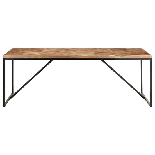 vidaXL Dining Table 78.7"x35.4"x29.9" Solid Acacia and Mango Wood, 323554