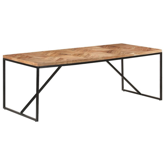vidaXL Dining Table 78.7"x35.4"x29.9" Solid Acacia and Mango Wood, 323554