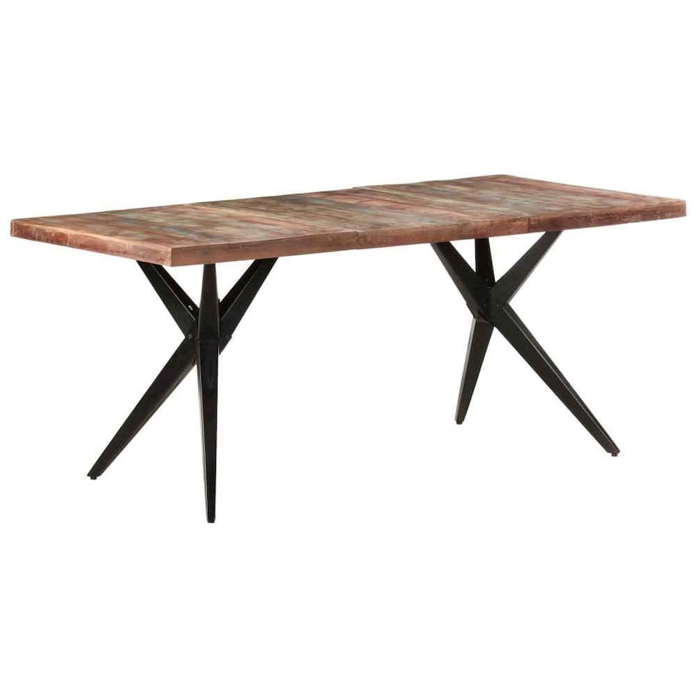 vidaXL Dining Table 70.9"x35.4"x29.9" Solid Reclaimed Wood, 323570