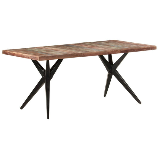 vidaXL Dining Table 70.9"x35.4"x29.9" Solid Reclaimed Wood, 323570